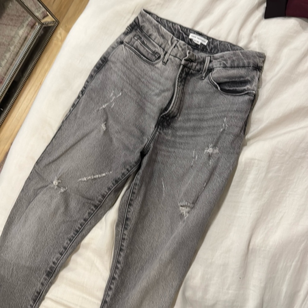 Good American High Rise Girlfriend Jeans